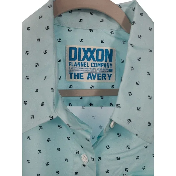 DIXXON FLANNEL WOMENS "THE AVERY" VACATION PARTY SHIRT Size Large NWT - Picture 2 of 9